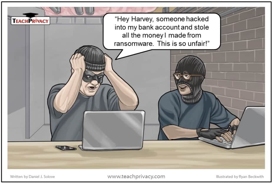 Ransomware cartoon
